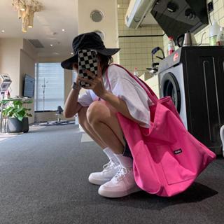 🧡💛多巴胺帆布包💚💜單肩包 口袋帆布包 帆布袋 側揹包 大包包 肩揹包 韓版ins帆布包 手提包 環保袋 購物袋 手提袋