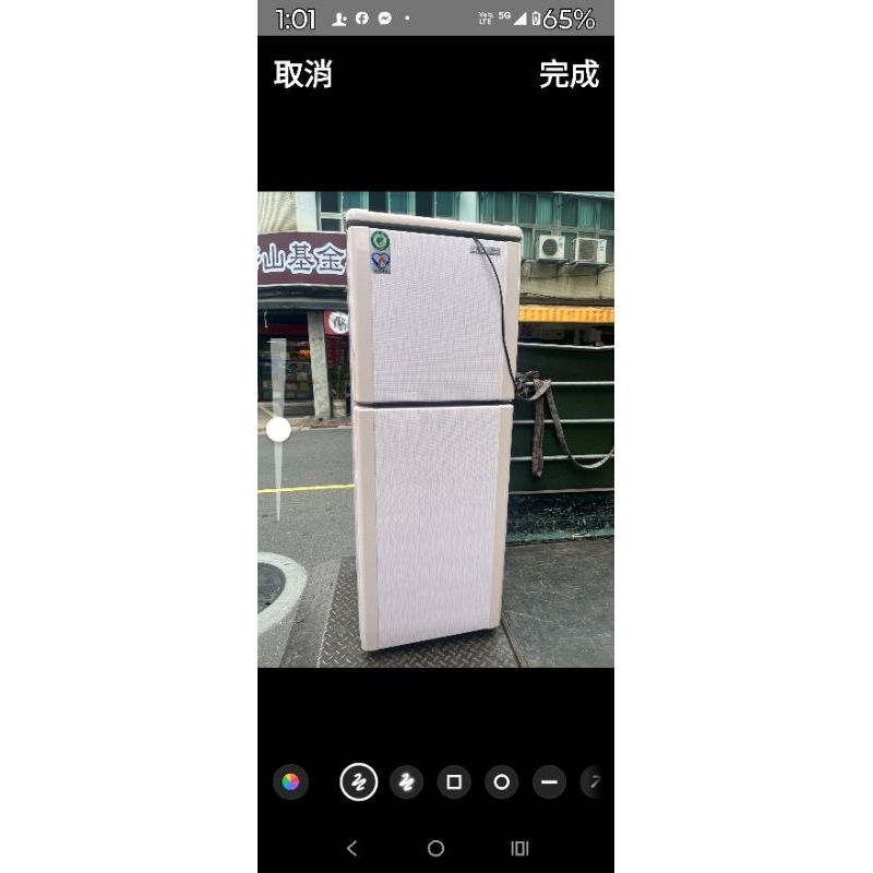 節能省電，一級省電，2017年～二手中古聲寶140公升雙門冰箱，型號SR- L14Q，2017年，保固3個月，大戶藥師