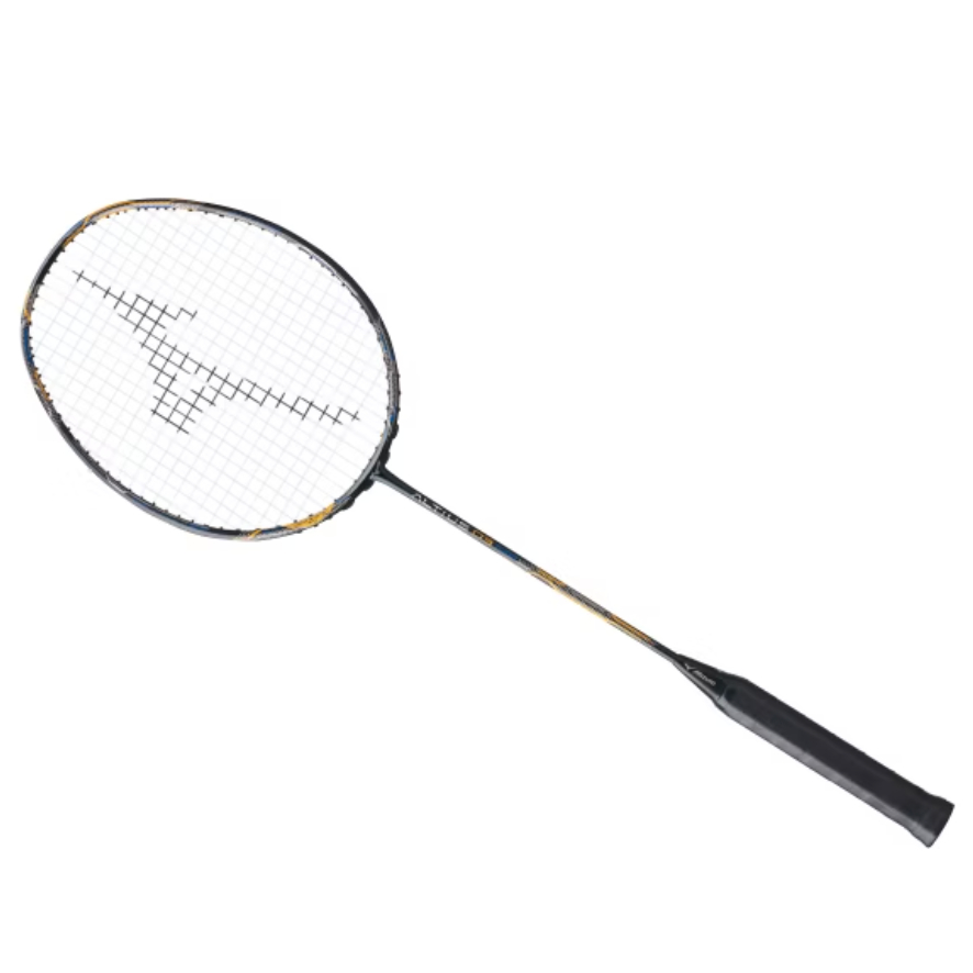MIZUNO美津濃 ALTIUS03 FLASH 羽球拍 4U5 黑X金羽球 空拍附拍套/握把布 73GTB40309