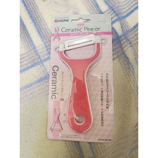 全新 京瓷 Kyocera ×pink ribbon乳癌防治經典款 粉+白 斜口陶瓷水果削皮刀 削刀 刮皮