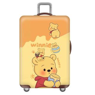 悠遊旅行周邊 小熊維尼行李套可水洗手提箱保護套防刮手提箱套適合 18-32 英寸行李箱