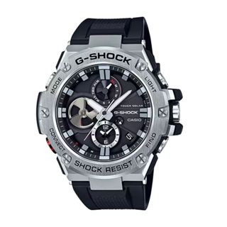 【CASIO 卡西歐】 G-SHOCK G-STEEL系列藍芽太陽能電力 高密度 GST-B100-1A 53.8mm