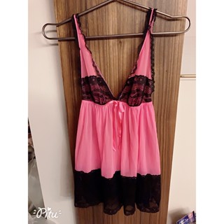 維多利亞的秘密睡衣 性感睡衣 Victoria's Secret 桃紅色 睡衣 維多利亞的秘密 內搭衣 內衣 情趣內衣