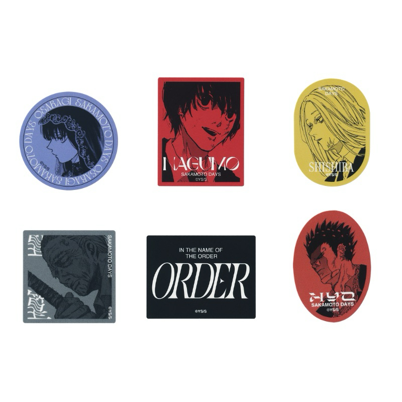 ꒰ 現貨 ꒱ SAKAMOTODAYS 坂本日常 ORDER原畫貼紙組 坂本太郎 南雲 神神廻 大佛