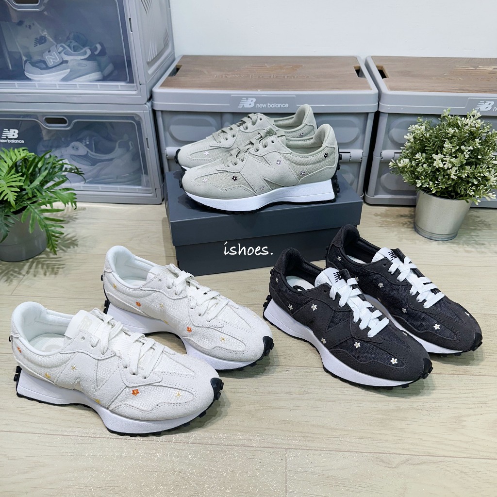 iShoes正品 New Balance 327 女鞋 限量 花花 休閒鞋 WS327DCA WS327DCB B