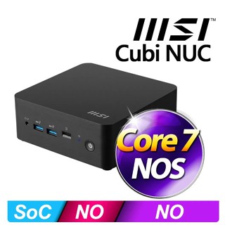 全新 MSI 微星Cubi NUC系列 - Core7處理器 /準系統 (1M-038BTW)