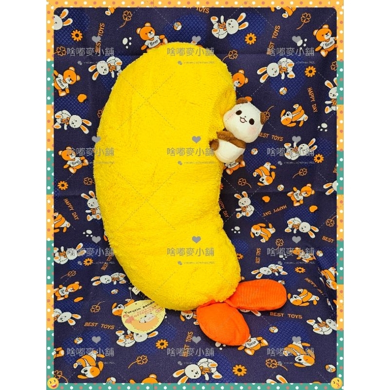 Yururin panda 熱門Line貼圖 熊貓抱炸蝦 超可愛大娃娃 日本正版景品 生日禮物 交換禮物 X0167
