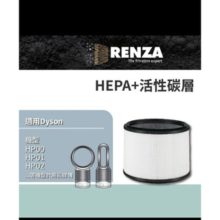 RENZA 適用 Dyson 戴森 空氣清淨機(高效HEPA+活性碳濾網 濾芯 濾心)