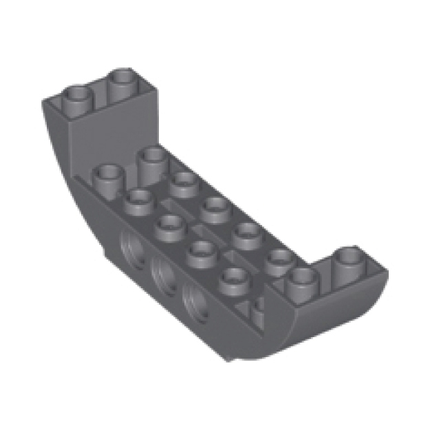 COOLPON｜這是樂高®LEGO®的正版零件【二手】11301 28919 Curved 8x2x2 船底 船殼 深灰