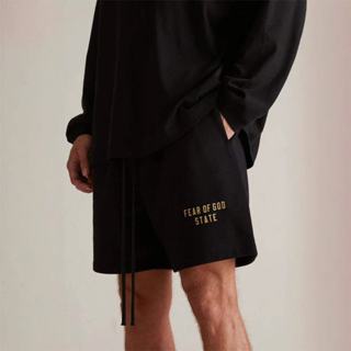 全館免運 Fear of God Essentials Fall SS24 短褲 膠印logo 五分褲 fog 短褲