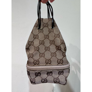 Gucci 中古老花水桶包/mini水桶包