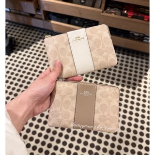 【現貨】美國代購 Coach 新色 印花款 老花 Logo 單層 手拿包 零錢包 手拿小包