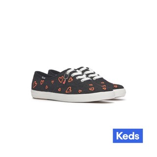 Keds CHAMPION DENIM HEART EMBROIDERY 水洗單寧休閒鞋 WF68342