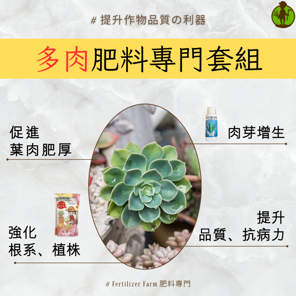 【肥料小農場】多肉植物肥料專門套組 肥料 ｜多肉肥料 多肉植物 仙人掌 景天科 園藝肥料 植物肥料 奧斯魔肥 好康多