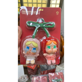 現貨秒出、泡泡瑪特CRYBABY哭娃愛神的眼淚搪膠毛絨吊卡(甜在一起)掛件櫻桃