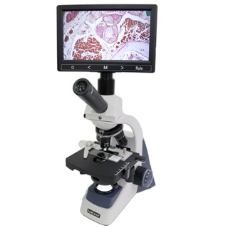 正陽光學 全新高階 LED 單眼V型40-2000倍 生物顯微鏡 複式顯微鏡 含7吋IPS液晶螢幕