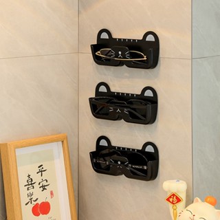 ✨臺灣現貨📦創意可愛貓咪 無痕 免打孔 壁掛 墨鏡眼鏡收納架 整理盒 收納架 #丹丹悅生活