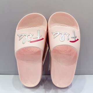 FILA 女生 粉色 經典LOGO 防水 運動 拖鞋 4-S326U-551