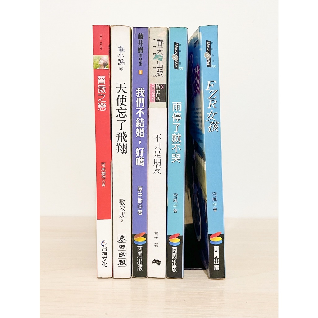 【書籍】薔薇之戀 天使忘了飛翔 我們不結婚好嗎 不只是朋友 雨停了就不哭 FZR女孩