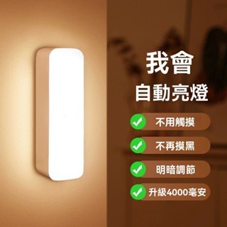 （臺灣現貨）感應燈 小夜燈全自動 超亮 廁所燈 樓道宿舍燈 家用 人體智慧感應燈 走廊燈