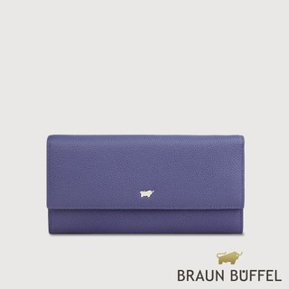 【BRAUN BUFFEL】維那斯-C 12卡兩折長夾-幽夜藍(德國小金牛台灣總代理)/BF868-621-FD