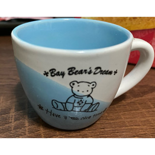 咖啡杯小號，小熊藍色（全新）
