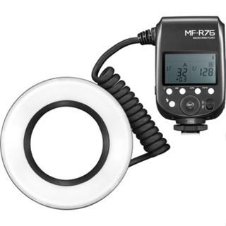 Godox MF-R76 微距環形閃光燈 GN14/46 1~10級可調亮度LED模擬燈 內建鋰電池 開年公司貨
