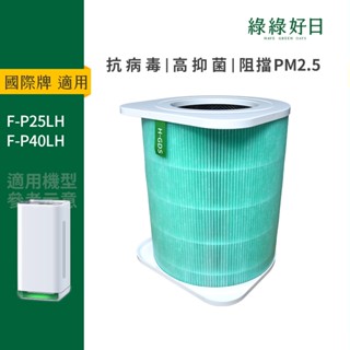適用 Panasonic 國際牌 F-P25LH F-P40LH 抗菌HEPA複合顆粒活性碳濾網 綠綠好日