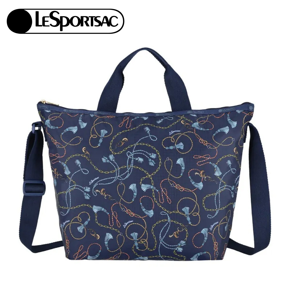 |快速出貨|Lesportsac Deluxe Easy Carry Tote 兩用托特包 送禮推薦-湛藍海鍊