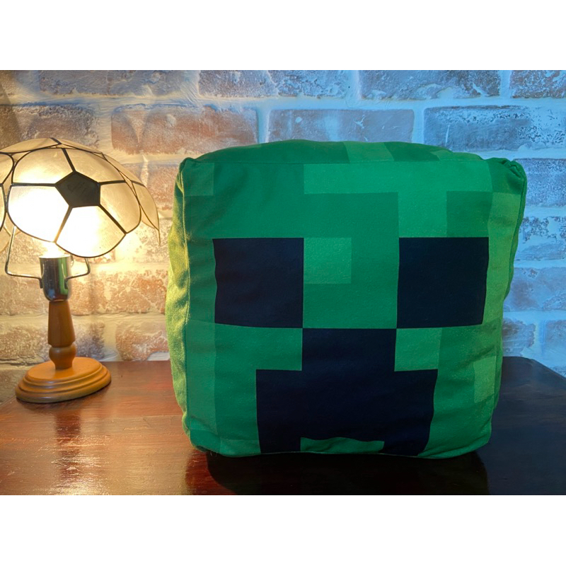 二手近全新 日本🇯🇵景品 24cm 我的世界 Minecraft 麥塊 苦力怕 爬行者 方形玩偶 靠墊
