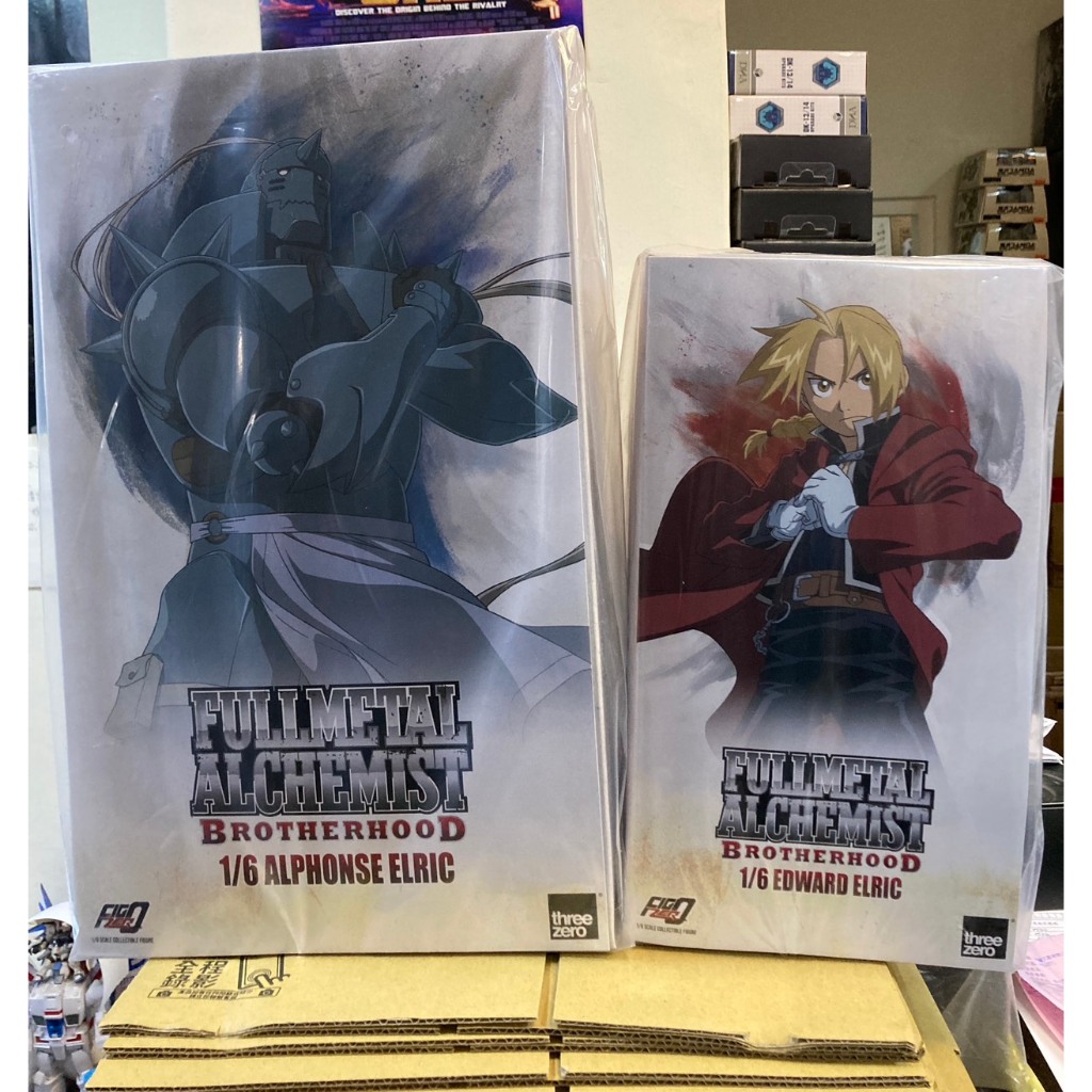 全新現貨 threezero 3A FigZero 1/6 鋼之煉金術師 愛德華 · 艾力克 阿爾馮斯 兄弟套裝 可動