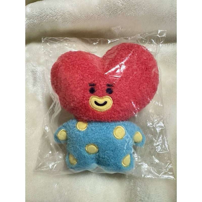 BT21 日本line friend購入 TaTa手掌娃娃 BTS V 金泰亨 藍色點點