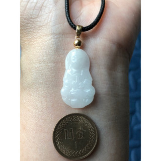 緬甸玉天然A貨翡翠玉墜 冰種 白冰 觀音 觀世音 觀音菩薩