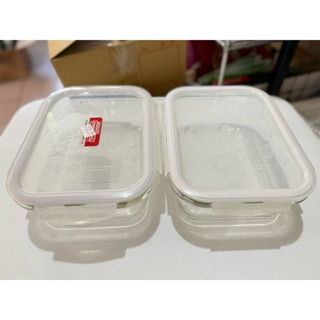全新 2組合售 樂扣樂扣耐熱玻璃微波烤箱兩用保鮮盒 2000ml LOCK&LOCK 買一送一