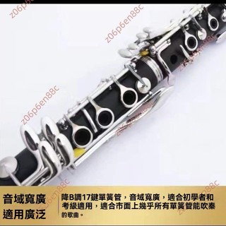 廠商 今日上新🔥附電子發票🔥正品單簧管樂器 YCL-355降B調17鍵基礎考級 專業膠木黑管 單簧管 管樂器 單簧管樂器