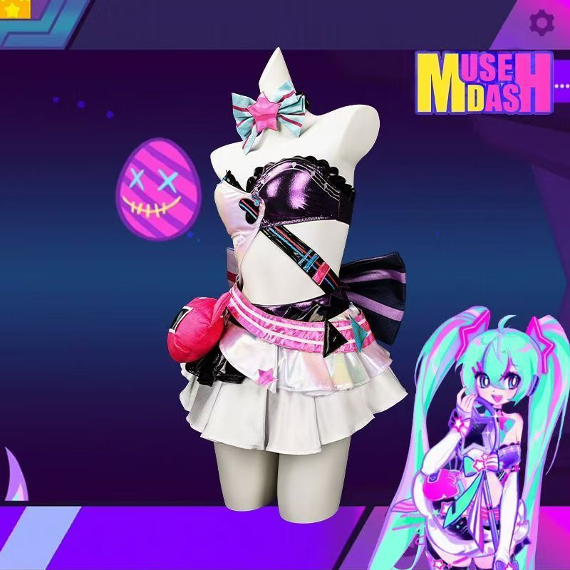🍀台灣出貨🍀 喵斯快跑聯動初音未來 初音未來cos服 初音未來cos假髮 MuseDash 角色扮演 cosplay