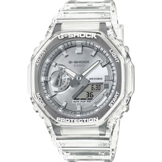 CASIO 卡西歐 G-SHOCK 半透明感 金屬蒸鍍工藝 雙顯電子錶 手錶 GA-2100BM-7A8