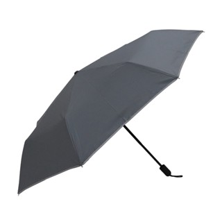 【Hoswa雨洋傘】福懋奈米快乾布 23吋加大折傘 高亮反光設計 雨傘陽傘 折疊傘 超防風/非 反向傘-現貨灰色