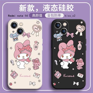 卡通液態防摔手機殼 適用Redmi note 14 13 12 11 pro + 12S 11S 10 5G 10S