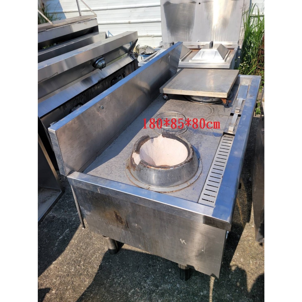 【南台中餐廚設備】中古 二手  二口鼓風炮爐.川菜爐