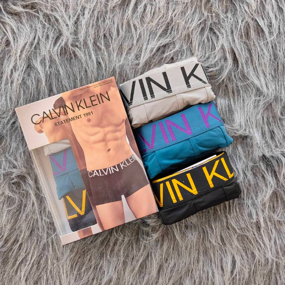 【other more 特選潮流】正品公司貨 CALVIN KLEIN 1981冰絲萊卡男四角內褲三入組