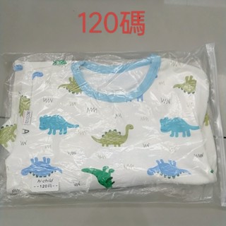 全新轉賣現貨 冬季幼兒小童長袖上衣 睡衣 內搭 居家服 藍色小恐龍 120CM