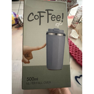 C&C 艾美不倒咖啡杯 500ML，超商大杯咖啡可裝，杯底特殊吸盤設計不易倒(霧霾藍)
