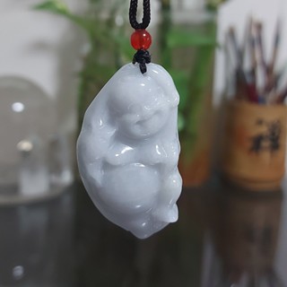 玉 項鍊 翡翠 彌勒吊墜🍀”笑彿彌勒”吉祥如意 項鍊寬容大度 厚裝立體 有種水🍀天然A貨翡翠 玉石 🍀手珠手串各式DIY