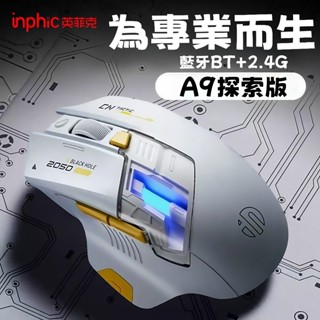 🔥隔日達 英菲克 A9-探索版 藍芽滑鼠 雙模滑鼠 無線滑鼠 充電滑鼠 探索版無線滑鼠 科幻酷炫創意造型 滑鼠 電競滑鼠