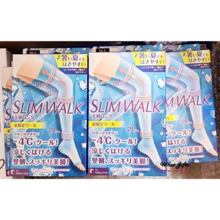 <2025年 新款現貨>SLIMWALK夏季限定 日本製 超輕量 涼感美腿襪 接觸冷感-4度C 休足時間
