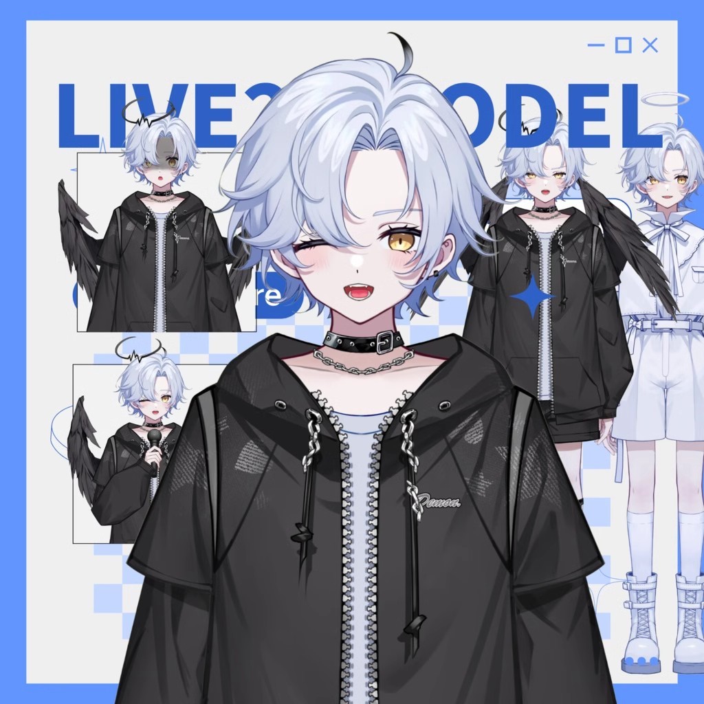🌹虛擬主播🌹live 2D 角色設計 live2d建模 vtuber 委託 二次元立繪 3D設計 客製化設計 立繪