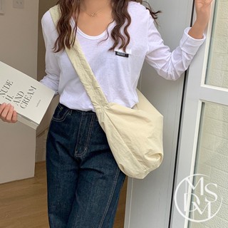 【MDMS】大容量餃子包 韓國褶皺包 抽繩肩帶設計 休閒潮流 百搭 時尚 通勤 側揹包 輕巧 單肩 托特包 B156