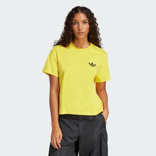 ADIDAS ORIGINALS SMILEY 3-STRIPES 短袖上衣 黃JD2741 黑JD2740