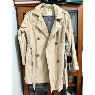 Zara kids 長版連帽風衣外套 164cm 13/14size